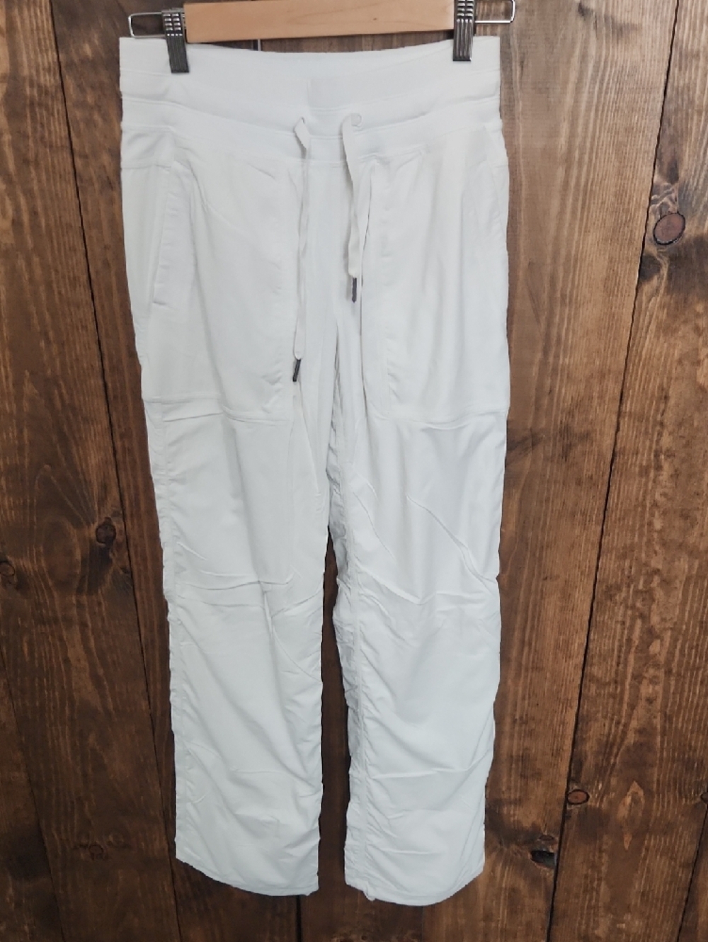 White Lululemon Drawstring Pants